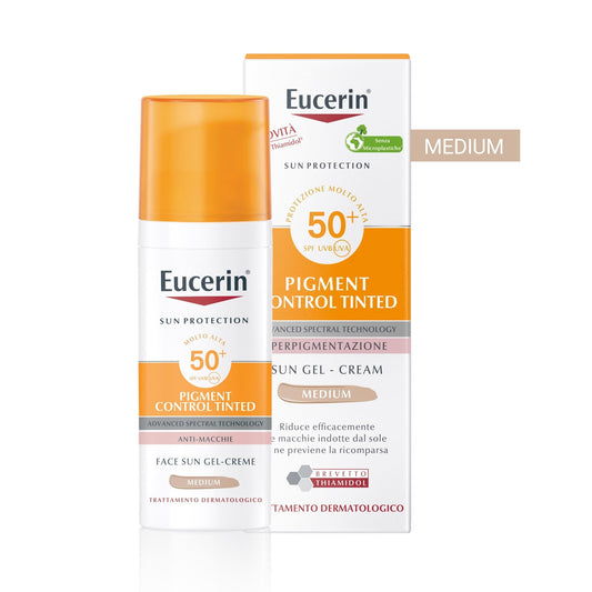 Eucerin Sun Pigment Control Tinted Gel-Crème With SPF50+ Medium