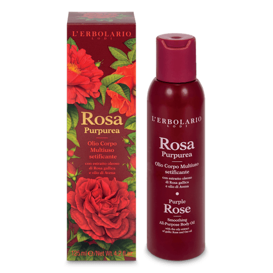 L'Erbolario Olio Corpo Multiuso Setificante Rosa Purpurea 125ml
