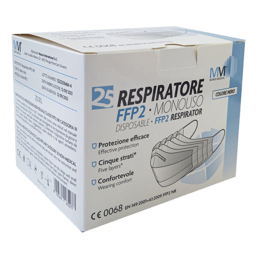 MUNUSMED Resp.FFP2 Nera 25pz