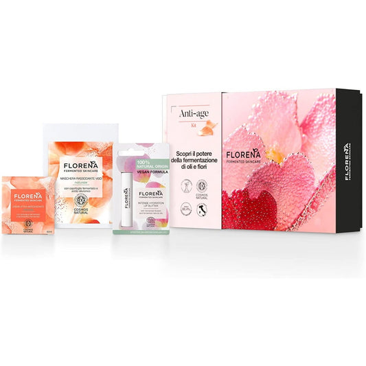 Florena Cofanetto Crema Viso 50ml +1 Maschera Viso+ 1 Balsamo Labbra