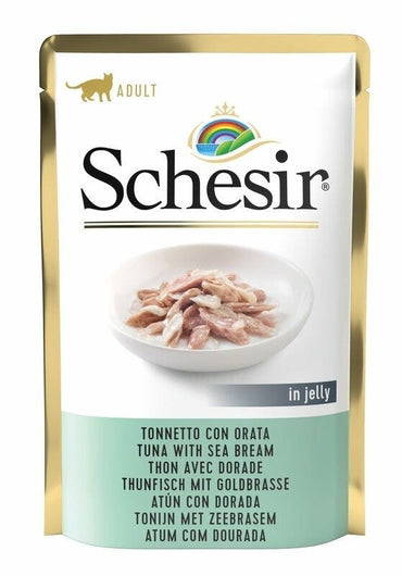 Schesir Tonnetto Con Orata In Jelly Cibo Umido Gatti Adulti Bustina 85g