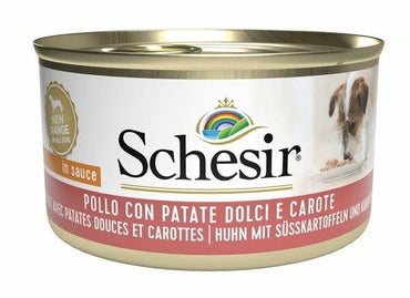 Schesir Pollo Con Patate Dolci E Carote Cibo Umido Cani Adulti Lattina 85g