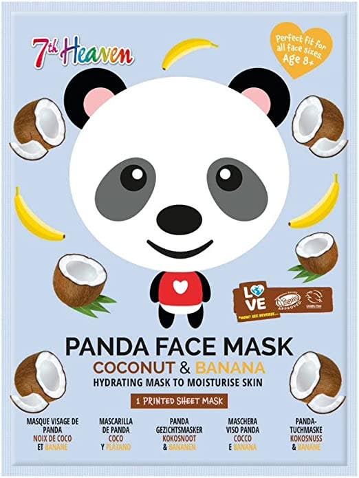 7th Heaven Maschera Viso Tessuto Stampa Panda Adulti/Bambini 8 Anni+
