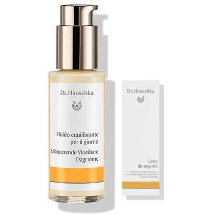 Dr. Hauschka Fluido Equilibrante Giorno 50ml + Latte Detergente 10ml