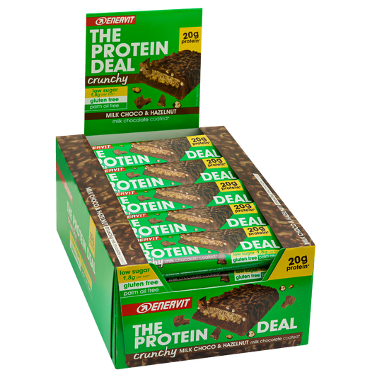 Enervit The Protein Deal Protein Bar Crunchy Nocciole 25 Barrette Da 55g
