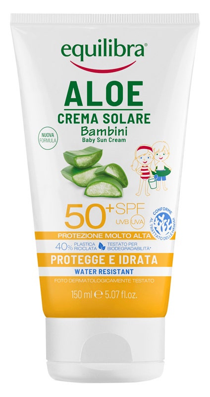 Equilibra Aloe Crema Solare Bambini Protettiva/Idratante 150ml SPF50+