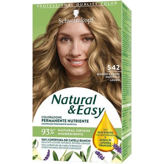 Schwarzkopf Natural Easy Tinta Capelli 542 Biondo Cenere Naturale