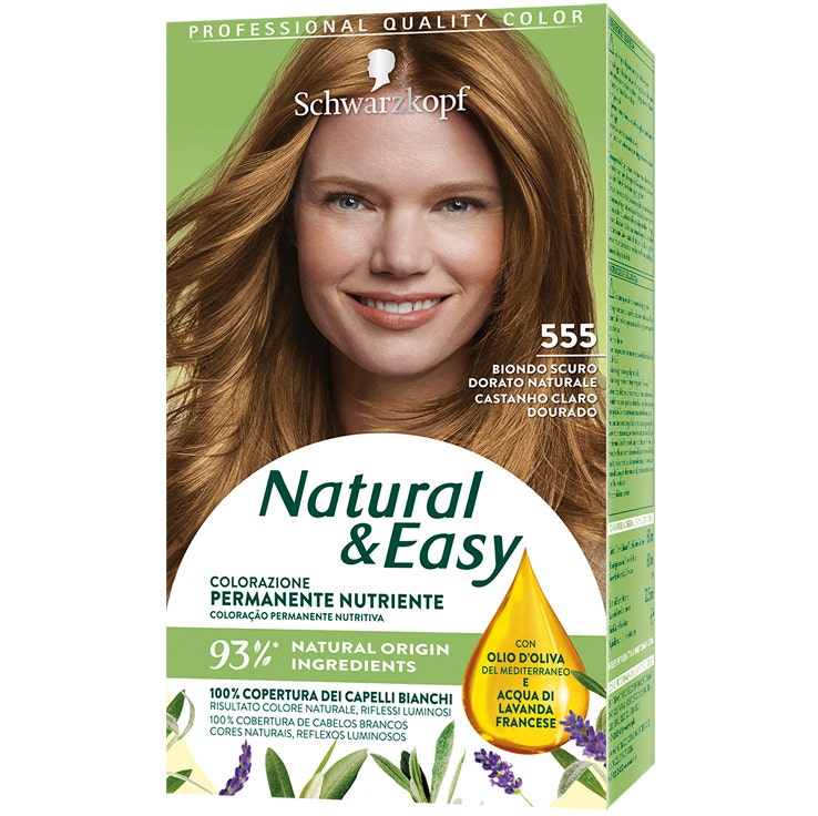 Schwarzkopf Natural Easy Tinta Capelli 555 Biondo Scuro Dorato Naturale