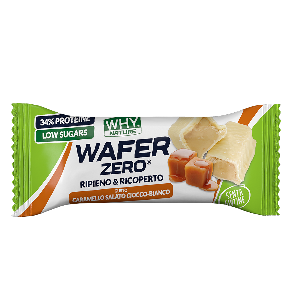 Whynature Wafer Zero Gusto Caramello Salato Cioccolato Bianco 35g