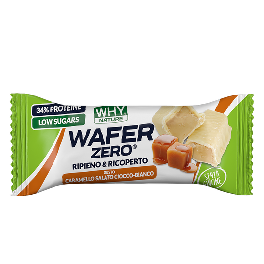 Whynature Wafer Zero Gusto Caramello Salato Cioccolato Bianco 35g