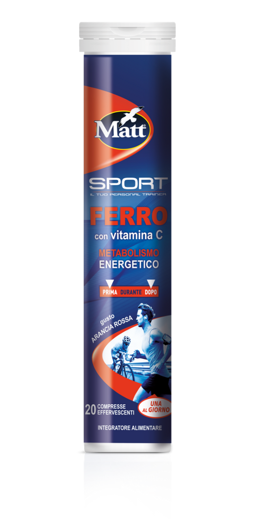 Matt Sport Ferro Con Vitamina C 20 Compresse Effervescenti