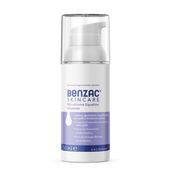 Benzac Skincare Microbiome Equalizer Lozione Idratante Viso Pelle Acneica 50ml