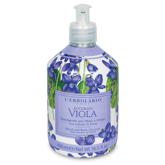 L'Erbolario Detergente Mani e Corpo Accordo Viola 490ml