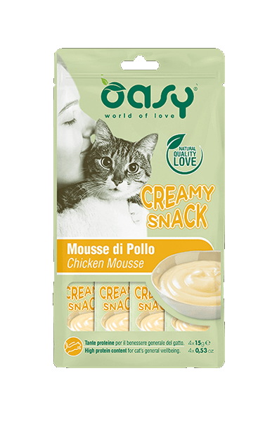 Oasy Snack Cat Creamy Snack Pollo 4x15g
