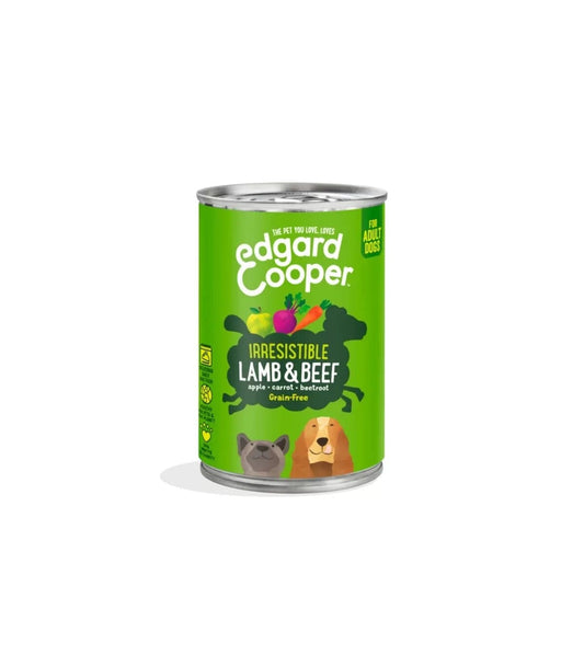 Edgard & Cooper Adult Agnello E Manzo Senza Cereali Cibo Umido per Cani 400g