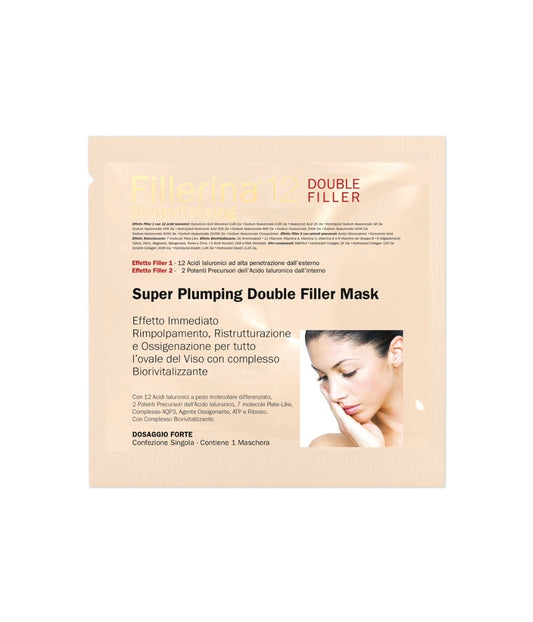 Fillerina 12 Super Plumping Double Filler Biorevitalizing Maschera Monouso Dosaggio Forte