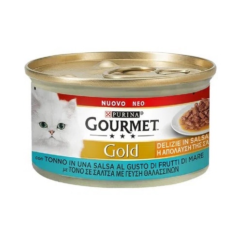 Purina Gourmet Gold Delizie In Salsa Con Tonno Per Gatti Lattina 85g