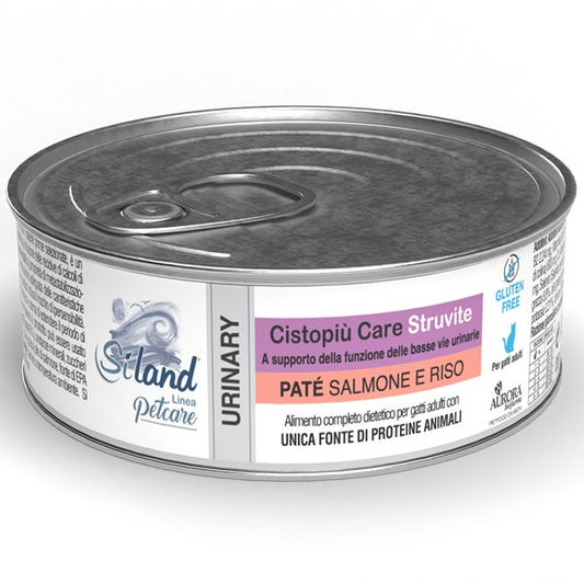 Siland Cistopiù Care Struvite Cibo Umido Salmone Riso Per Gatti 85g