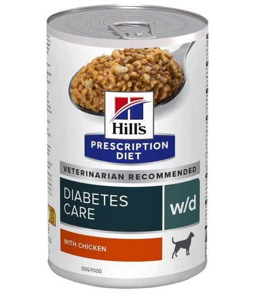 Hill's Prescription Diet W/D Diabetic Cane Con Pollo Umido Lattina 370g