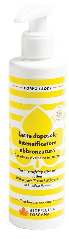 Biofficina Toscana Latte Doposole Intensificatore Abbronzatura 200ml