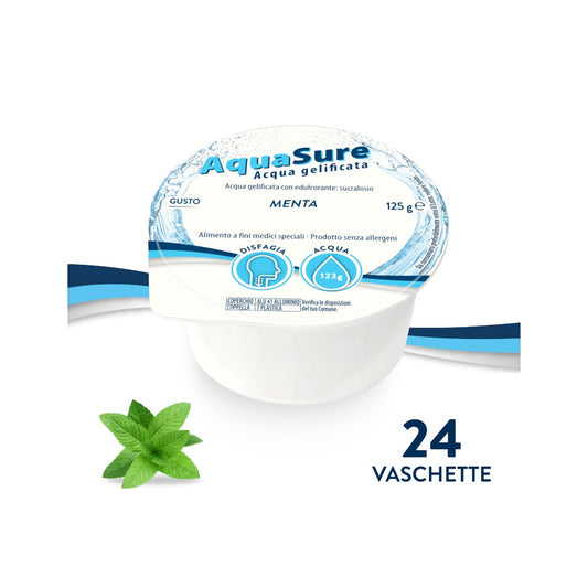 Aquasure Acqua Gelificata Menta 24 Pezzi