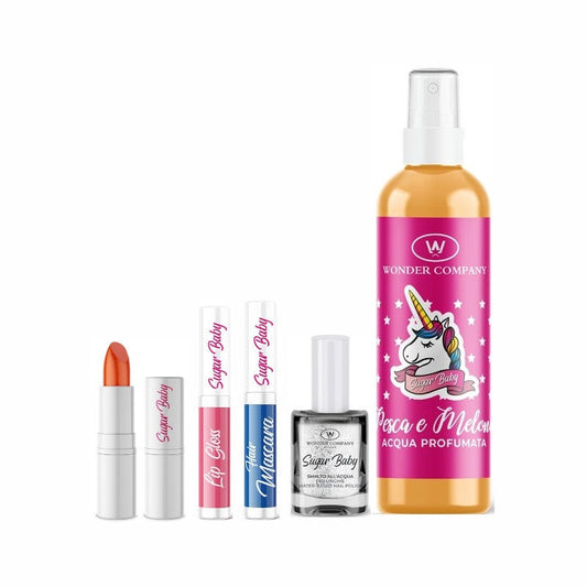Sugar Baby Cofanetto Bambine Mascara Capelli + Rossetto + Profumo + Lipgloss + Smalto