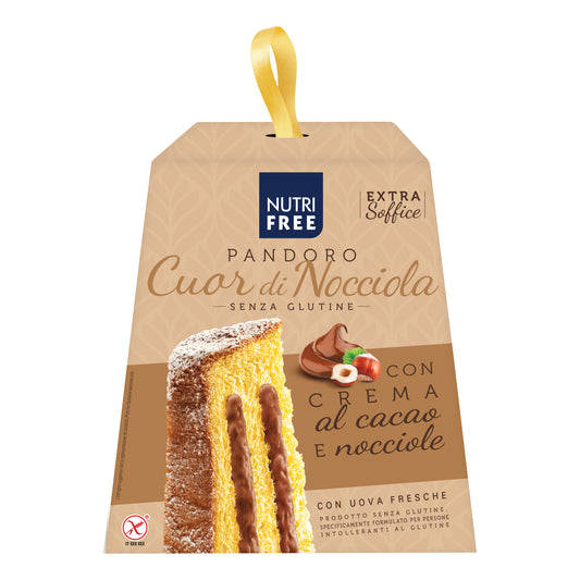 NUTRIFREE PANDORO CUOR DI NOCCIOLA 680 GRAMMI