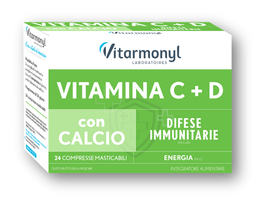 Vitarmonyl Vitamina C+D 24 Compresse Masticabili