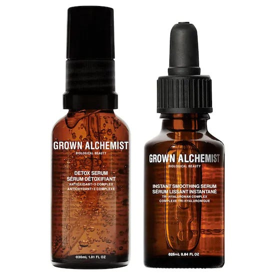 Grown Alchemist Power Couple Kit Detox Serum 30ml + Instant Smoothing Serum 25ml