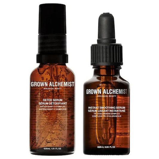 Grown Alchemist Power Couple Kit Detox Serum 30ml + Instant Smoothing Serum 25ml