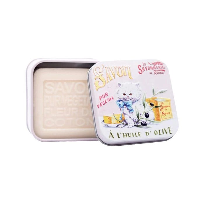 La Savonnerie De Nyos Sapone Ai Fiori Di Cotone Con Olio d'Oliva 100g