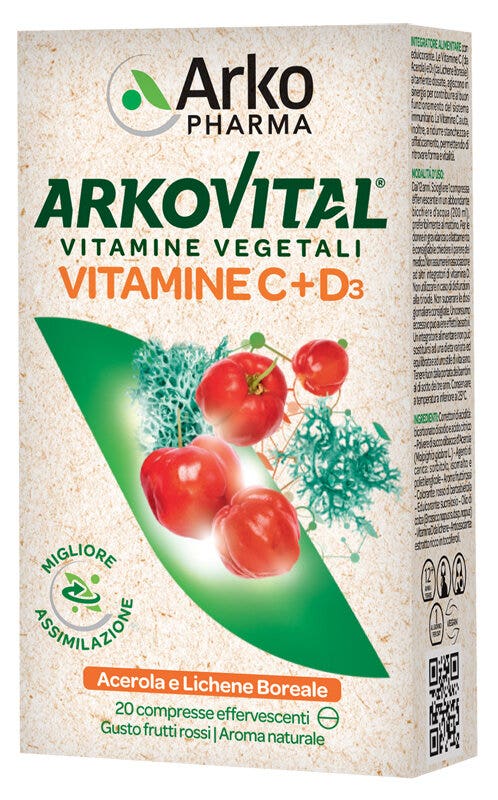 Arkovital Vitamine C D3 20 Compresse effervescenti