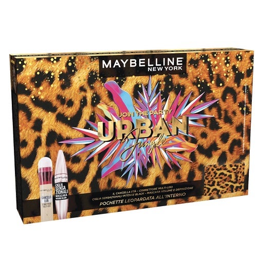 Maybelline New York Kit Urban Jungle Correttore 01 Light + Mascara Very Black
