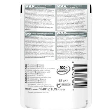 Hill's Science Plan Sterilised Cat Young E Adult Bocconcini Tacchino Per Gatti Bustina 85g