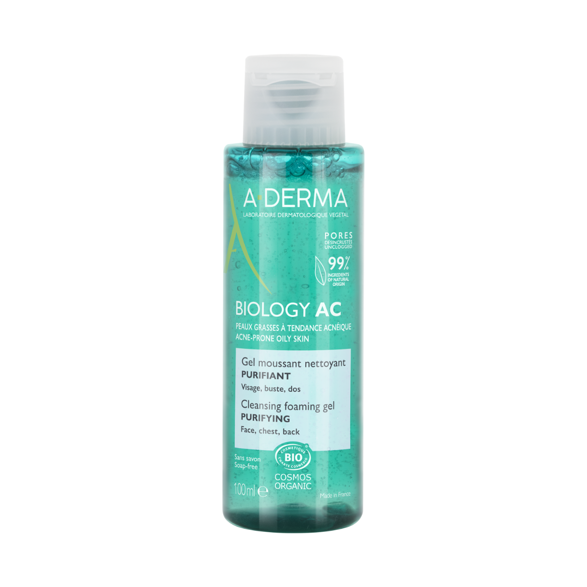 A-Derma Biology AC Gel Detergente Schiumogeno Purificante Anti-imperfezioni 100ml