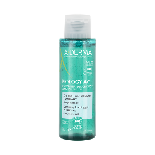 A-Derma Biology AC Gel Detergente Schiumogeno Purificante Anti-imperfezioni 100ml