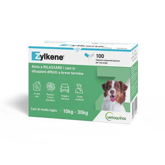 Zylkene Mangime Complementare Per Cani Taglia Media 10-30 Kg 100 Capsule