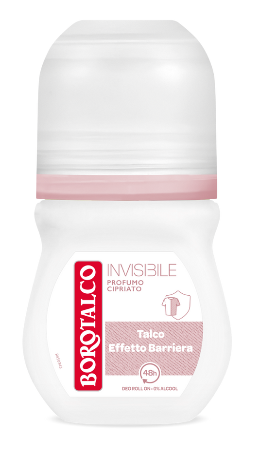 Borotalco Deodorante Roll-On Invisibile Rosa 50ml