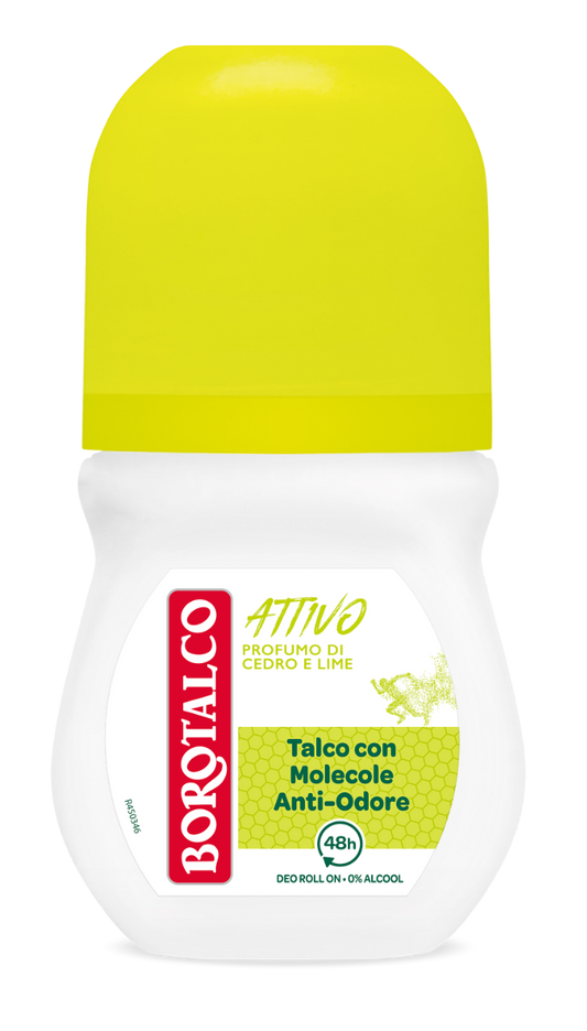 Borotalco Deo Roll Attivo Giallo 50ml
