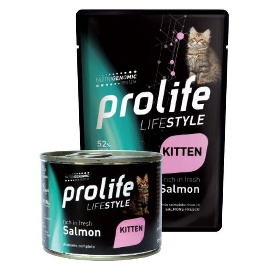 Prolife Life Style Salmone Fresco Cibo Umido Per Gattini Bustina 85g