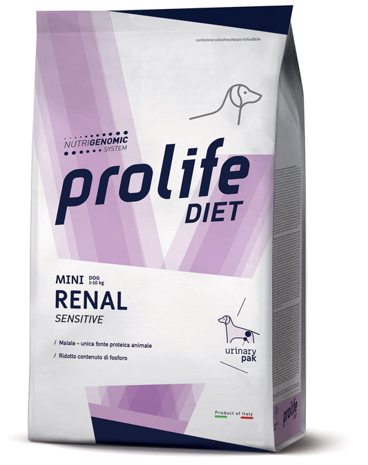 Prolife Dog Diet Renal Sensitive Cibo Secco Per Cani Taglia Mini Sacco 1,5kg