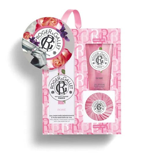 Roger&Gallet Cofanetto Rose Acqua Profumata 100ml + Gel Doccia 50ml + Saponetta 50g