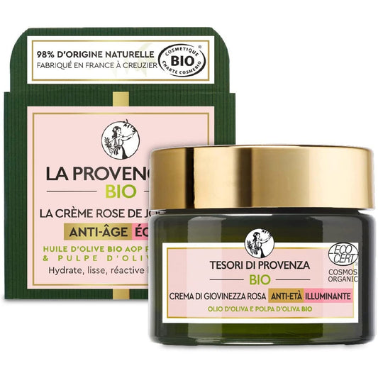 Tesori Di Provenza Crema Viso Giovinezza Rosa Anti-EtÀ Illuminante 50ml