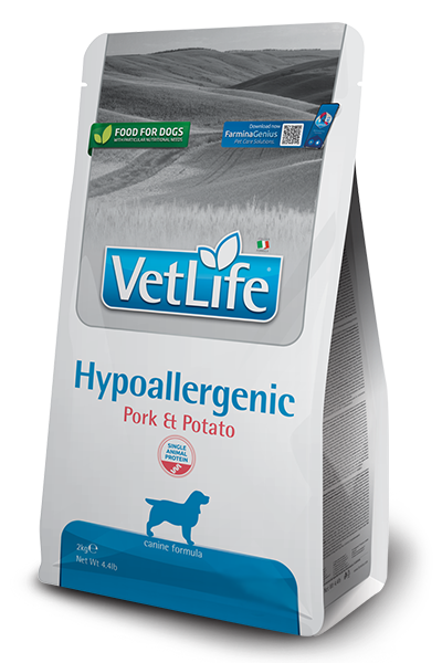 Farmina Vet Life Canine Hypoallergenic Cibo Secco Maiale E Patate Per Cani Adulti Sacco 12kg