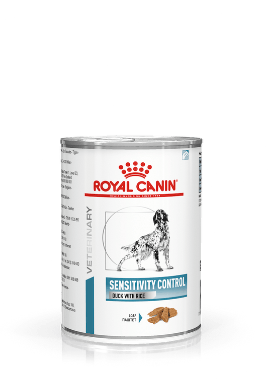Royal Canin Veterinary Sensitivity Control Cibo Umido Con Anatra/Riso Per Cani Adulti Barattolo 410g