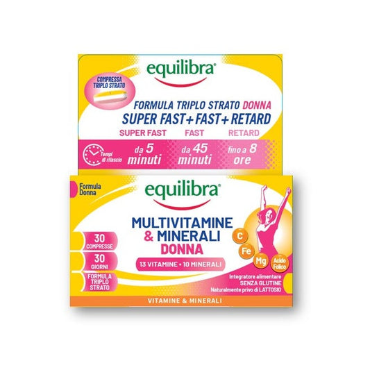Equilibra Multivitaminico Donna 30 Compresse Triplostrato
