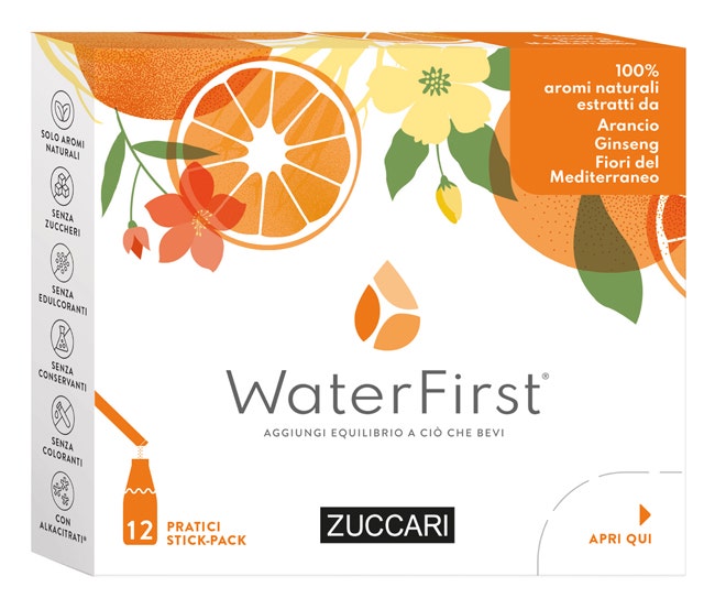 Zuccari WaterFirst Arancio/Ginseng/Fiori Del Mediterraneo 12 Stick
