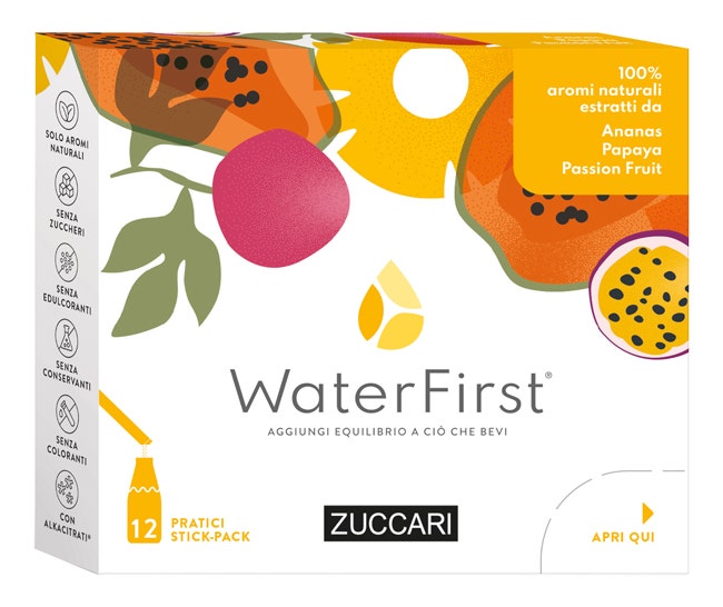 Zuccari WaterFirst Ananas/Papaya/Passion Fruit 12 Stick