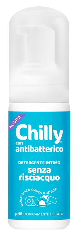 Chilly Mousse Detergente Intimo Antibatterico Senza Risciacquo 100ml