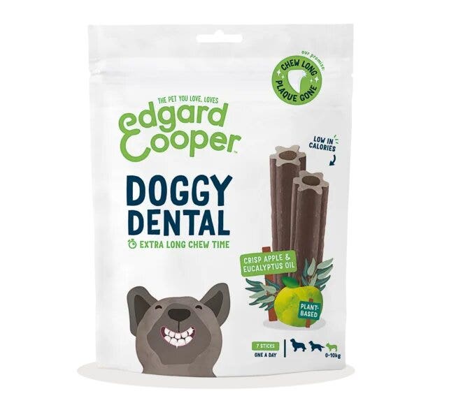 Edgard & Cooper Doggy Dental Small Mela E Eucalipto Stick per Cani 175g